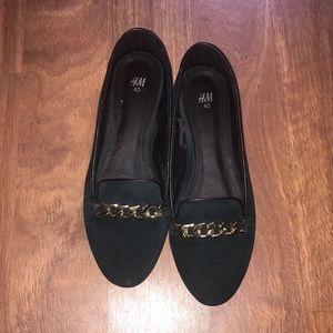 H&M hunter green flats
